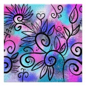 Funny bird art perfect poster (Voorkant)