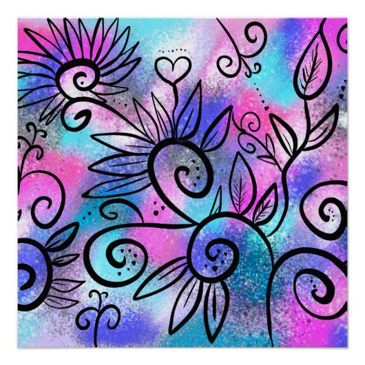 Funny bird art perfect poster (Voorkant)