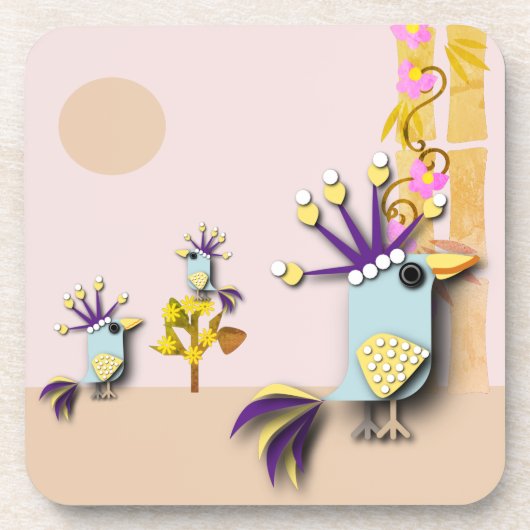 Funny Bird Bier Onderzetter (Voorkant)