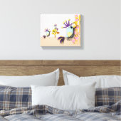 Funny Bird Canvas Afdruk (Insitu (Slaapkamer))