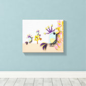 Funny Bird Canvas Afdruk (Insitu (Houten vloer))