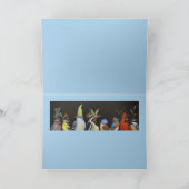 Funny bird card met sapsucker kaart (Binnen)