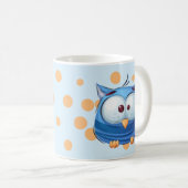 Funny Bird Collectie - Blauw Koffiemok (Voorkant rechts)