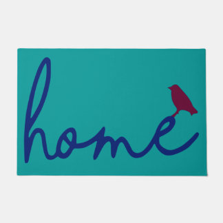 Funny Bird Doormat, Home Lover Mat, Colorful Bird Deurmat