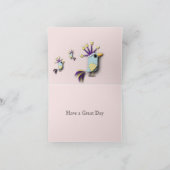 Funny Bird Editable Kaart (Binnen)