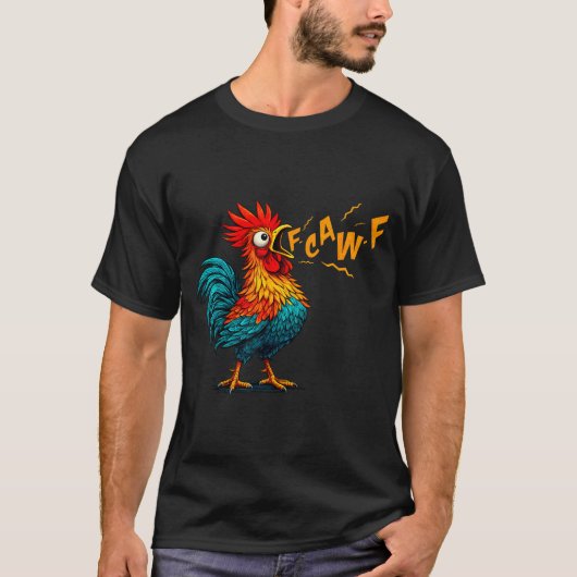 Funny Bird Fcawf Chicken F Caw F Rooster Whisperer T-shirt (Voorkant)