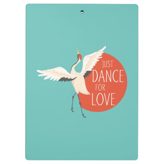 Funny Bird Message - Just Dance for Love 1 Klembord (Achterkant)