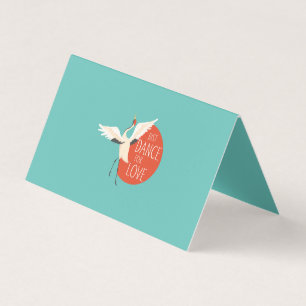 Funny Bird Message - Just Dance for Love 1 Visitekaartje