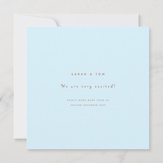 Funny Bird Pink Balloon Simple Cute Zwangerschap Aankondiging (Achterkant)