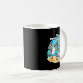 Funny Bird Playing Volleyball Mine Game Day Vibes  Koffiemok (Voorkant rechts)