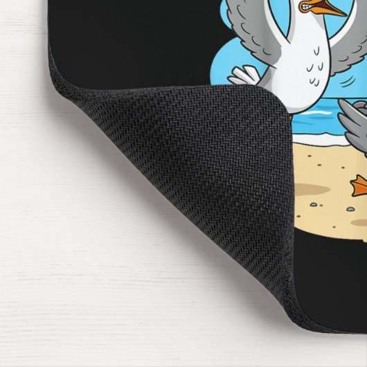 Funny Bird Playing Volleyball Mine Game Day Vibes Muismat (Hoek)