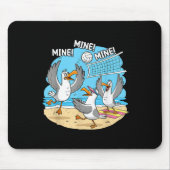 Funny Bird Playing Volleyball Mine Game Day Vibes  Muismat (Voorkant)