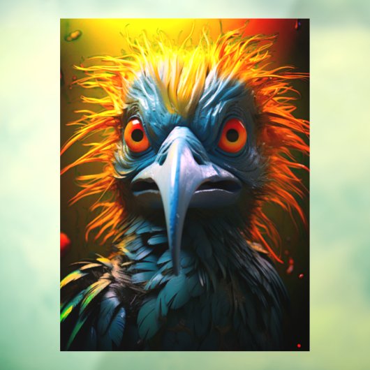 Funny Bird Raamsticker (Vel 3)