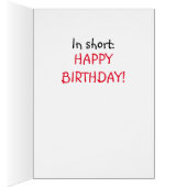 FUNNY BIRD SHORTS Kaart of gift (Binnen (Rechts))