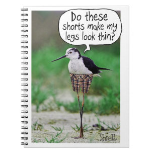 FUNNY BIRD SHORTS Kaart of gift Notitieboek