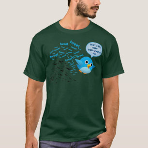 Funny Bird Social Media Toon Parodie T-shirt