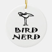 Funny Bird Watcher Keramisch Ornament (Voorkant)