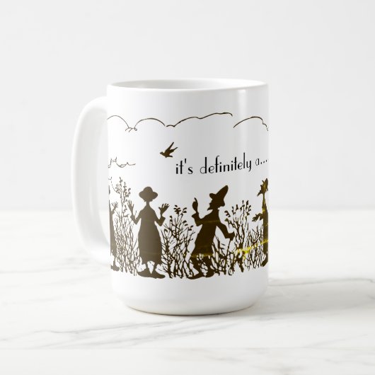 Funny Bird Watcher Print Persoonlijk Koffiemok (Voorkant links)