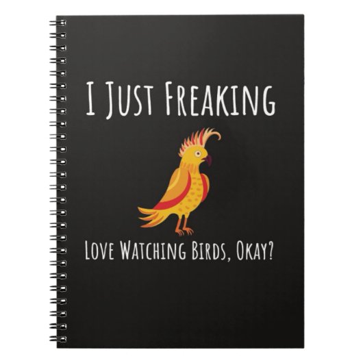Funny Bird Watching Gifts For Bird Lovers Birding Notitieboek (Voorkant)