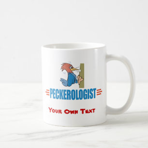 Funny Bird Watching, Woodpecker Koffiemok