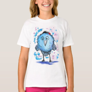 Funny Bird - Waterverf - Zoet T-shirt