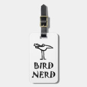 Funny Birder Bagagelabel (Voorkant verticaal)