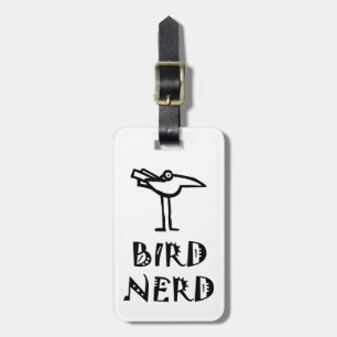 Funny Birder Bagagelabel