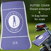 Funny Birdie Golf Saying Female Custom Monogram Golfheadcover