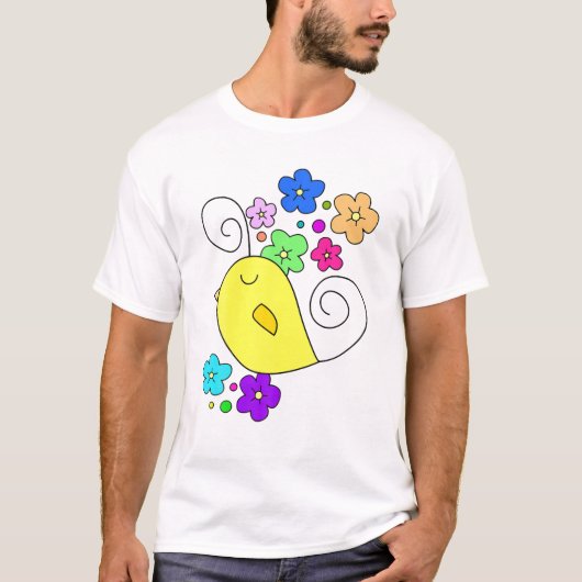Funny Birdies Design Comedy Films T-shirt (Voorkant)