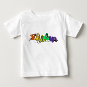 Funny Birds Baby T-shirt cadeau