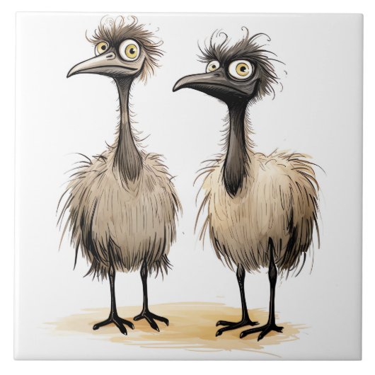 funny birds background tegeltje (Voorkant)