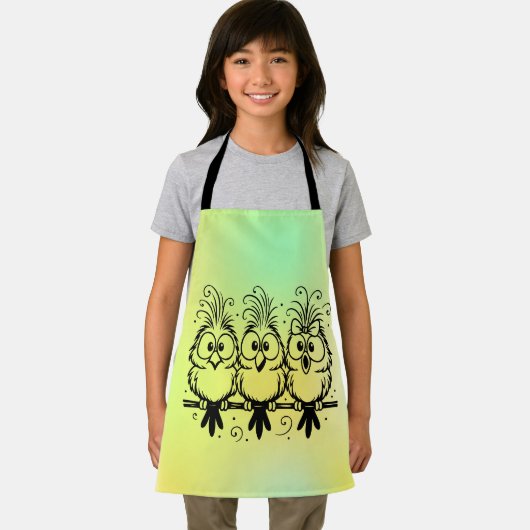 Funny Birds Cartoon-56456 Schort (Insitu)