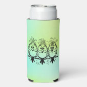 Funny Birds Cartoon-56456 Seltzer Blikjeskoeler (Seltzer Achterkant)