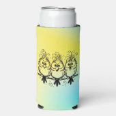 Funny Birds Cartoon-56456 Seltzer Blikjeskoeler (Seltzer Voorkant)