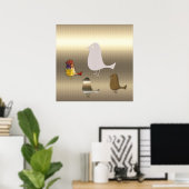 Funny Birds Poster (Thuiskantoor)