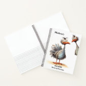 Funny Birds Schattige Verhaal en tekeningen Notitieboek (Binnen)