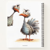 Funny Birds Schattige Verhaal en tekeningen Notitieboek (Achterkant)