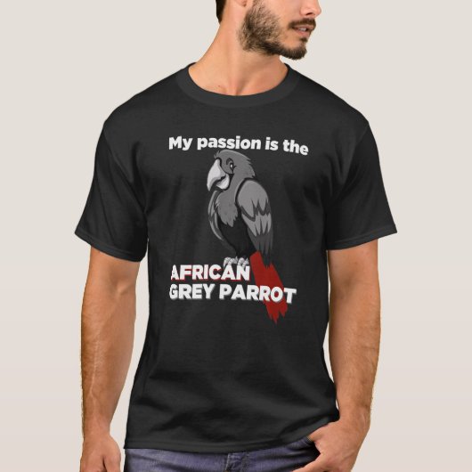 Funny Birdwatcher T-shirt Mijn passie is de Afrika (Voorkant)
