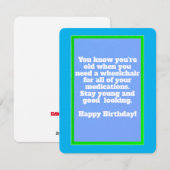 Funny Birthday, 4.25" x 5.5", Papier: Birthday Kaa Feestdagenkaart (Voorkant / Achterkant)
