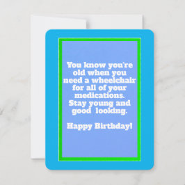 Funny Birthday, 4.25" x 5.5", Papier: Birthday Kaa Feestdagenkaart