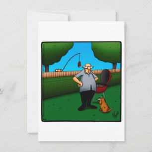 Funny Birthday Barbecue Party Kaart