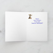 Funny Birthday, bloemen van Old Goat Humor Kaart (Binnen)