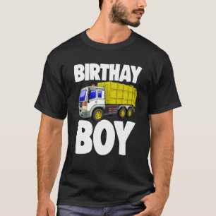 Funny Birthday Boy Yellow Garbage Truck Women Part T-shirt