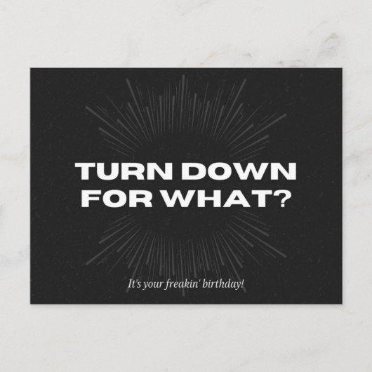 Funny Birthday Briefkaart (Voorkant)