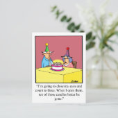 Funny Birthday Briefkaart! Briefkaart (Staand voorkant)