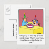 Funny Birthday Briefkaart! Briefkaart (Voorkant / Achterkant)
