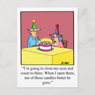 Funny Birthday Briefkaart! Briefkaart