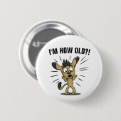 FUNNY BIRTHDAY-BUTTONNEN RONDE BUTTON 5,7 CM (Voorkant /achterkant)