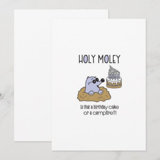 Funny Birthday Card (Voorkant / Achterkant)