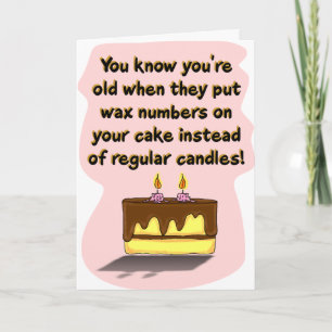 Funny Birthday Card: Birthday Candles Kaart